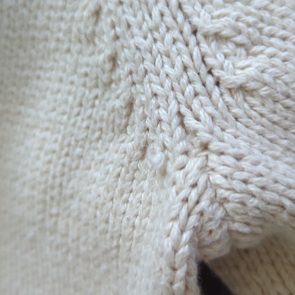 J Crew Cream Mock Neck Sweater 100% Cotton Size XXL - Picture 10 of 10